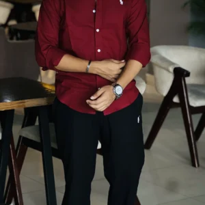 ফরমাল কম্বো (Maroon Shirt+ Black Pant)